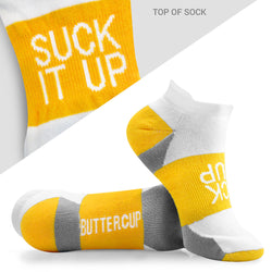 Socrates® Woven Performance Socks Suck It Up (Yellow)