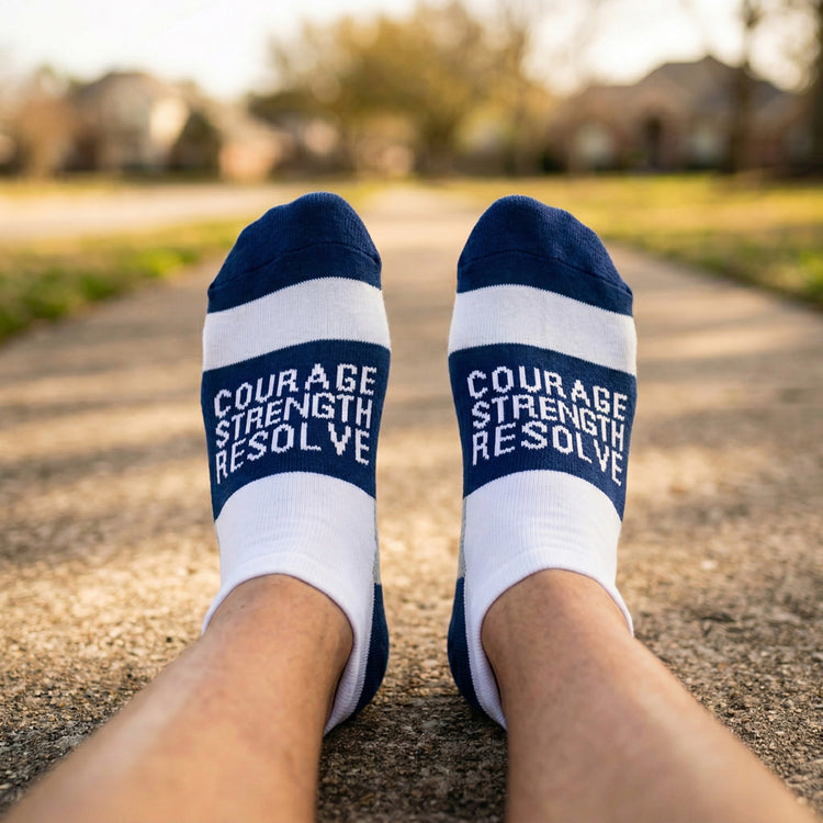 Socrates® Woven Performance Socks Courage Strength (Navy)