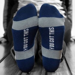 Socrates® Woven Performance Socks 26.2 You've Got This! (Navy)
