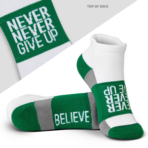 Socrates® Woven Performance Socks Never Never Give Up