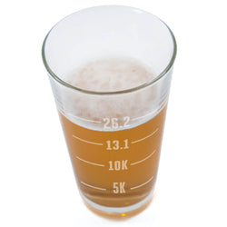16 oz Beer Pint Glass Runner's Measurements