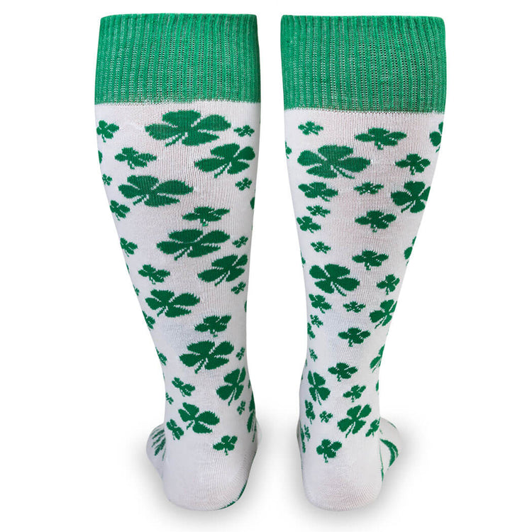 Woven Yakety Yak! Knee High Socks - Lucky Clover