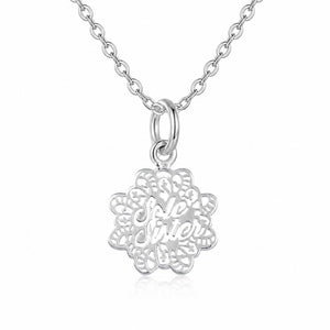 Sterling Silver Filigree Sole Sister Necklace
