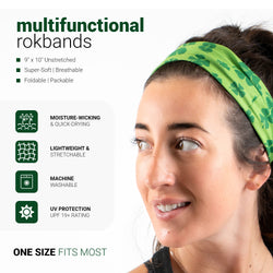 Multifunctional Headwear - Shamrock Pattern RokBAND