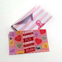 I Didn't Know Angels Could Run Valentine's Day Card