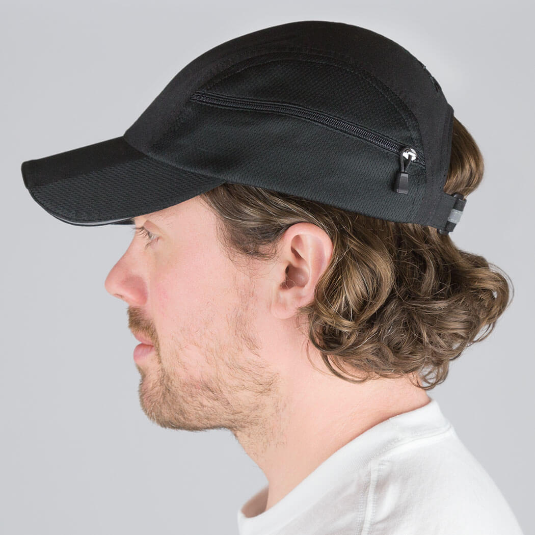 CoolRun Pocket Hat - Black | Gone For a Run