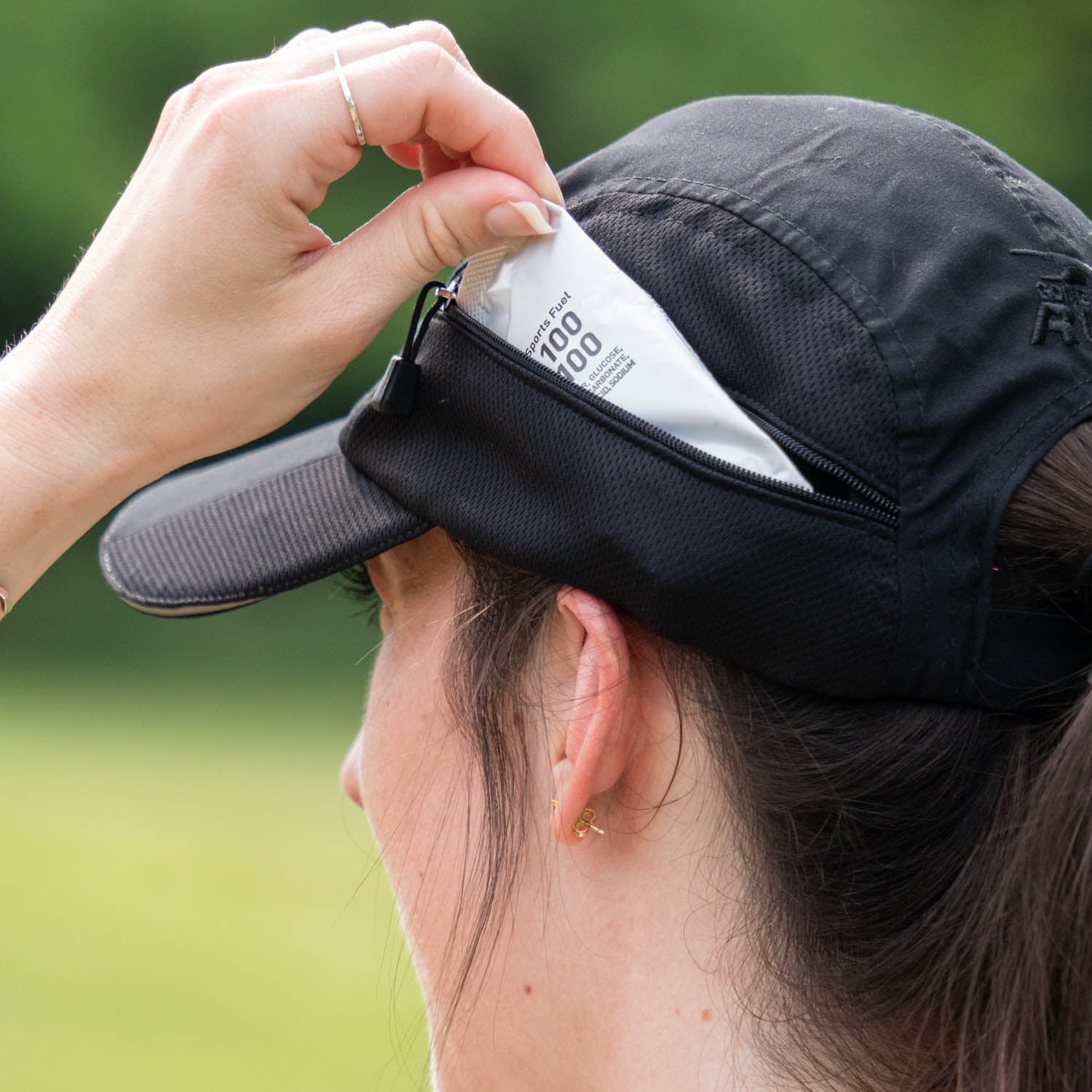 CoolRun Pocket Hat - Black | Gone For a Run