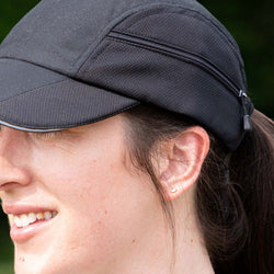 CoolRun Pocket Hat - Black