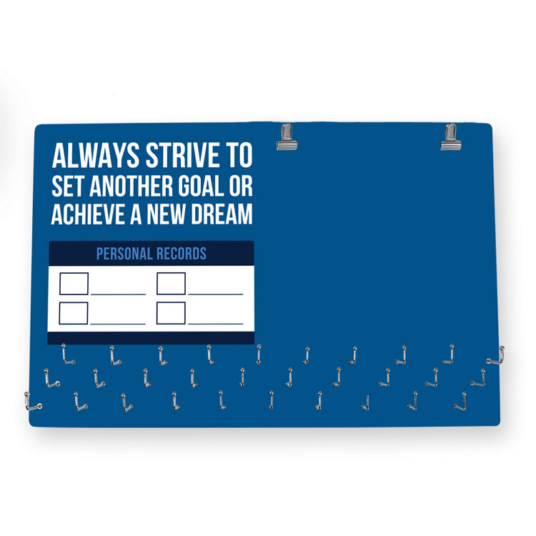 Running Large Hooked on Medals and Bib Hanger - Dry Erase PRs