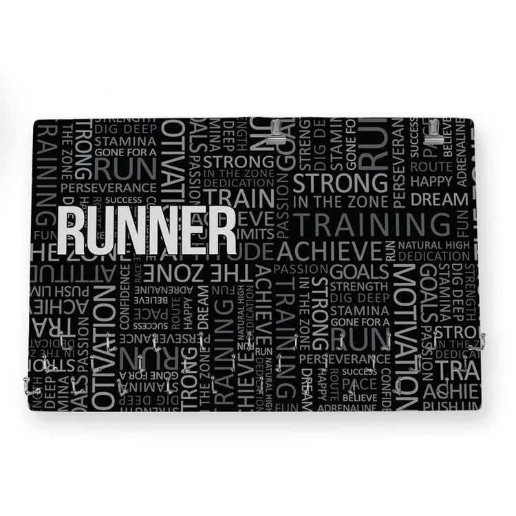 Running Large Hooked on Medals and Bib Hanger - Running Inspiration