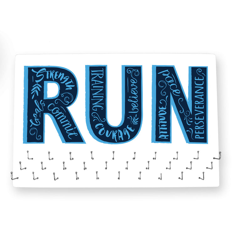 GFAR Running Large Hooked on Medals Hanger - Inspirational Runner