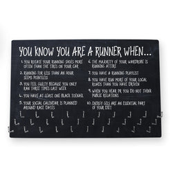 Running Large Hooked on Medals Hanger - You Know You're a Runner