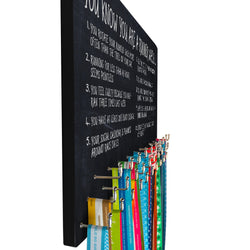 Running Large Hooked on Medals Hanger - You Know You're a Runner