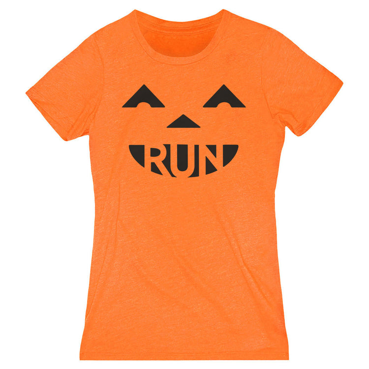 Women's Everyday Runners Tee Pumpkin Run [Orange/Adult Small] - SS