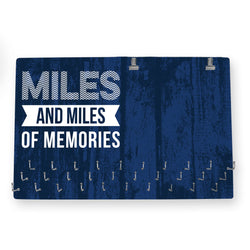 Running Large Hooked on Medals and Bib Hanger - Miles and Miles of Memories