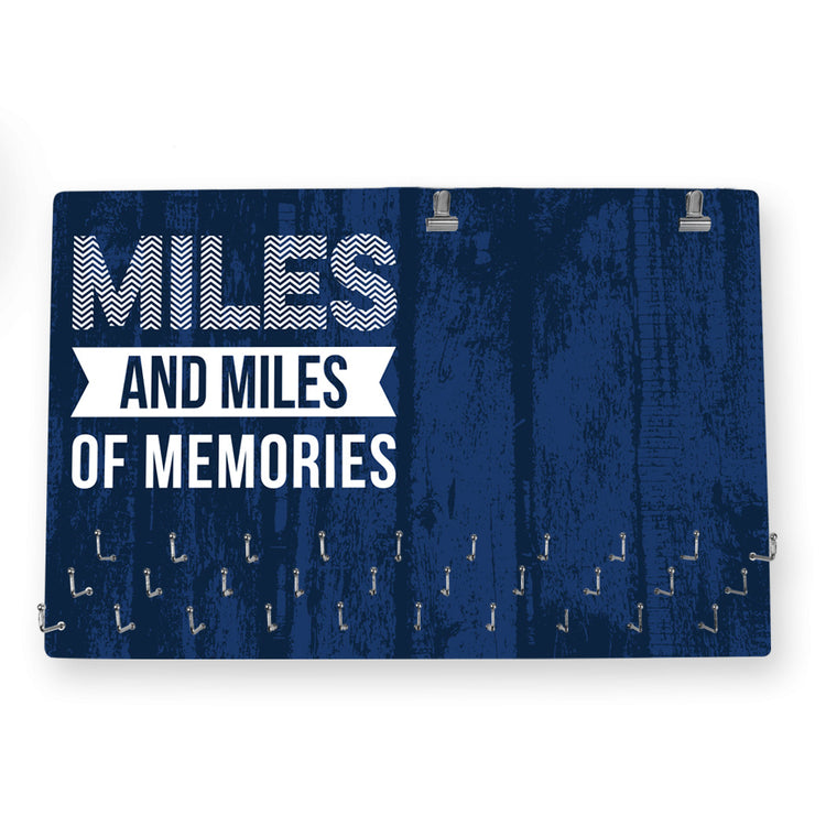Running Large Hooked on Medals and Bib Hanger - Miles and Miles of Memories