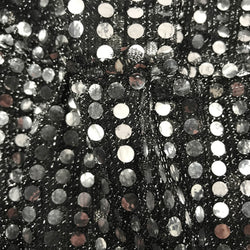 Running Costume Skirt - Black Glitter Sequined