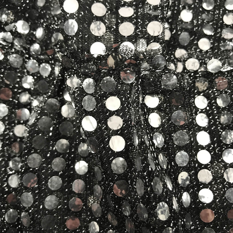 Running Costume Skirt - Black Glitter Sequined