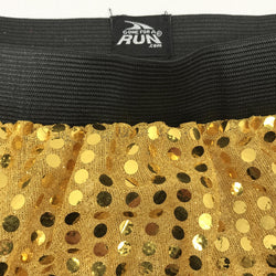 Running Costume Skirt - Gold Glitter Sequined