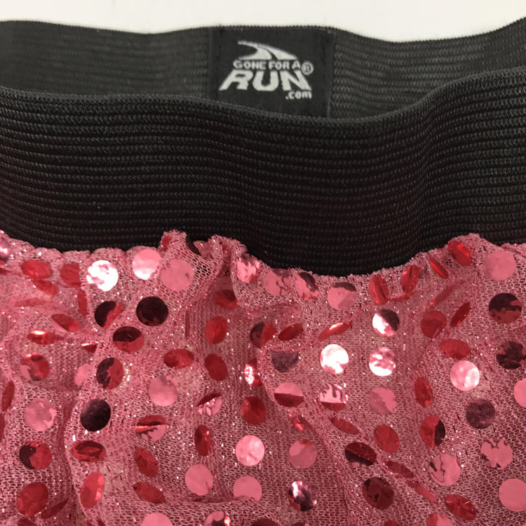 Running Costume Skirt - Pink Glitter Sequined