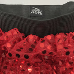 Running Costume Skirt - Red Glitter Sequined
