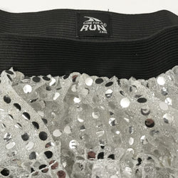 Running Costume Skirt - Silver Glitter Sequined
