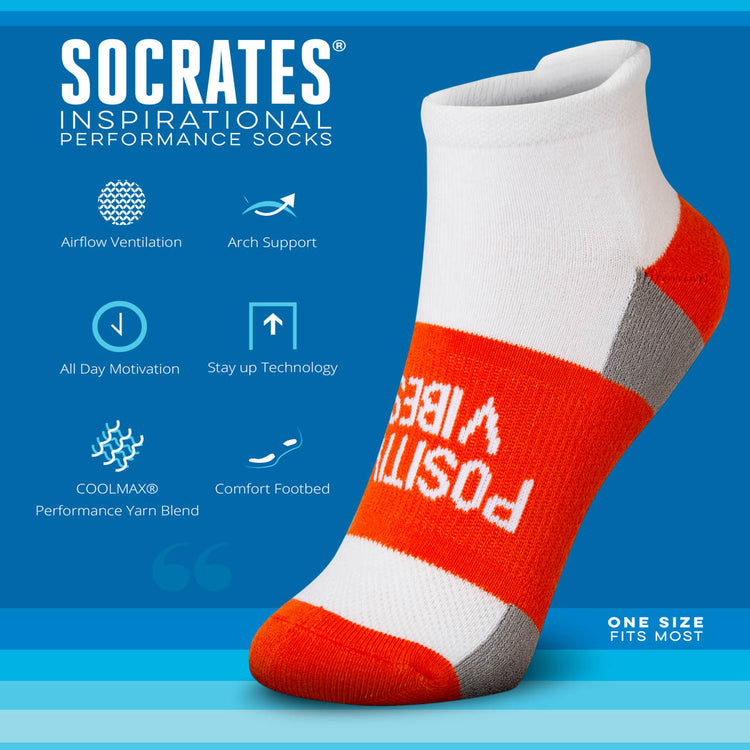 Socrates® Woven Performance Sock - Positive Vibes
