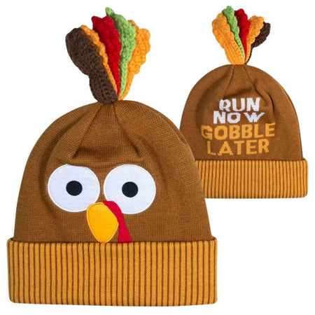 Running Knit Hat - Run Now Gobble Later® Turkey