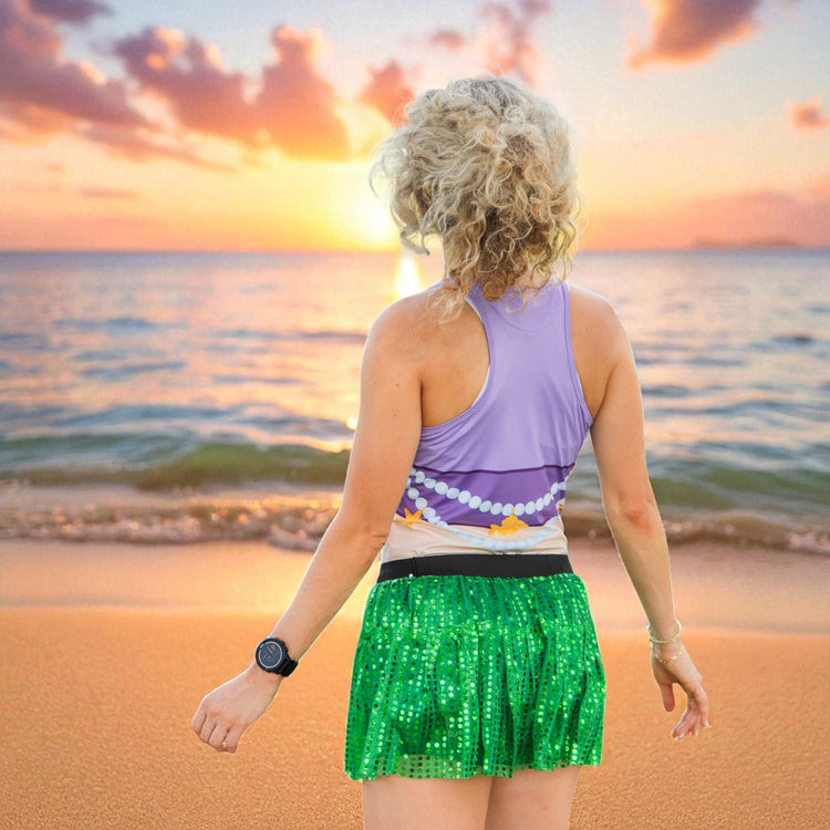 Mermaid With Scales Running Outfit