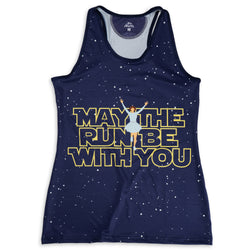 Women's Performance Tank Top - May The Run Be With You [Adult X-Large] - SS