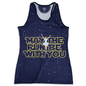 Women's Performance Tank Top - May The Run Be With You [Adult X-Large] - SS