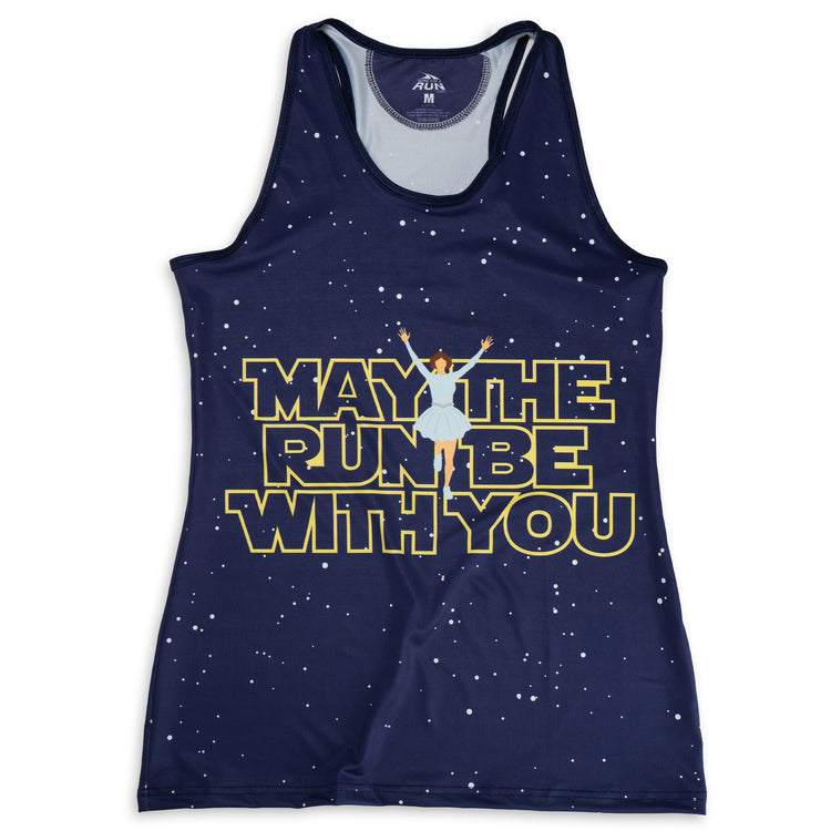 Women's Performance Tank Top - May The Run Be With You [Adult X-Large] - SS