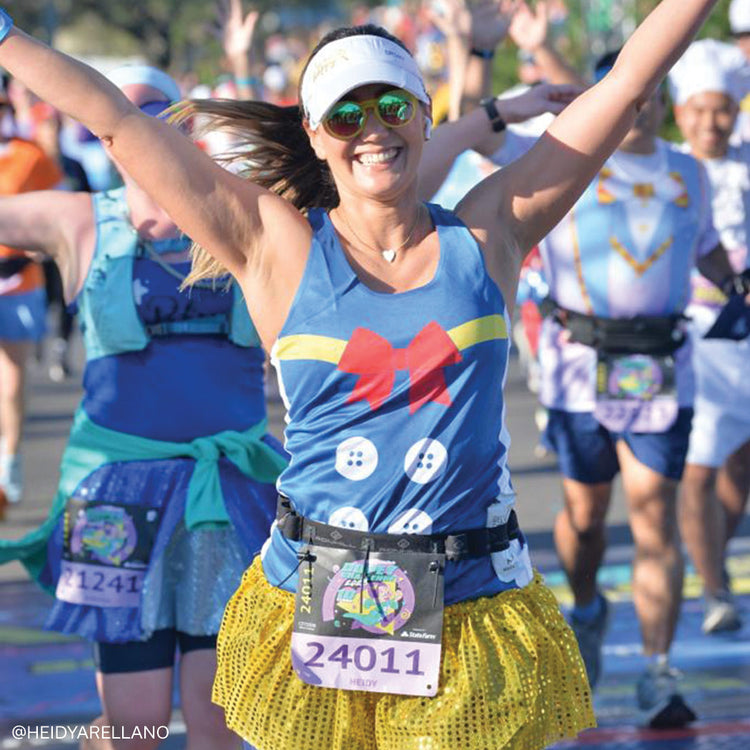 Running Costume Skirt - Gold Glitter Sequined