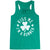 Running Flowy Racerback Tank Top - Kiss Me I am a Runner Shamrock [Adult X-Small/Green] - SS