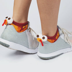 Costume Ankle Socks - Run Now Gobble Later Turkey