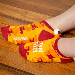 Costume Ankle Socks - Run Now Gobble Later Turkey