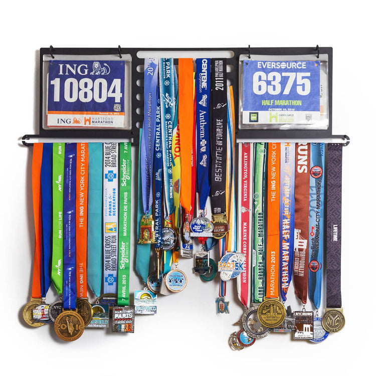 Deluxe BibFOLIO+™ Race Bib and Medal Display