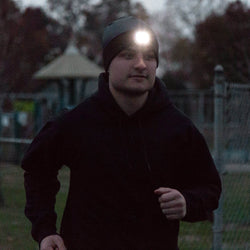 Running LED Lighted Performance Beanie - Midnight