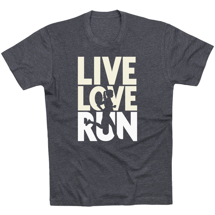 GFAR Running Short Sleeve T-Shirt - Live Love Run Silhouette