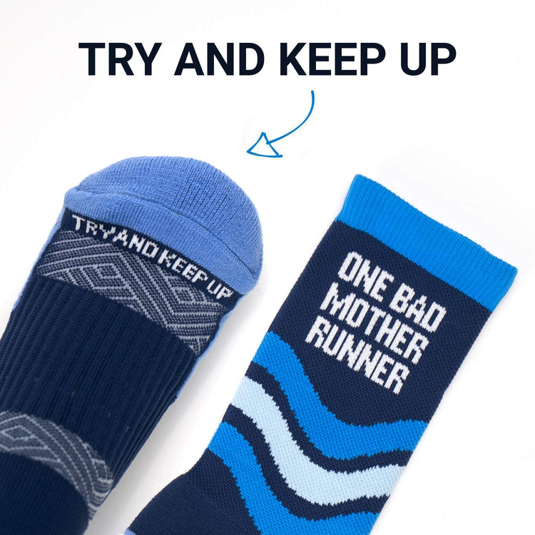 Socrates® Mid-Calf Socks - One Bad Mother Runner