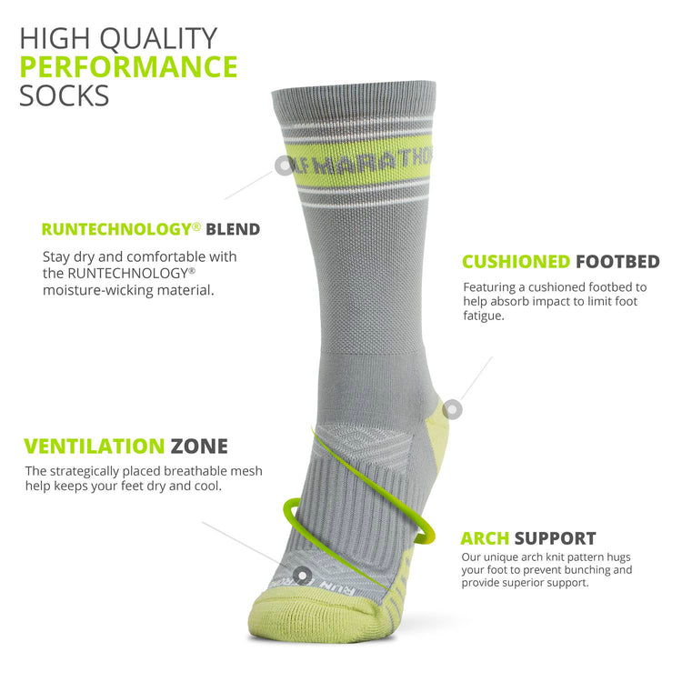 Socrates® Mid-Calf Socks - Half Marathon
