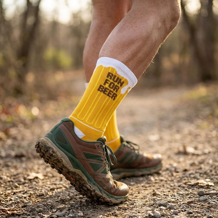 Socrates® Mid-Calf Socks - Run For Beer