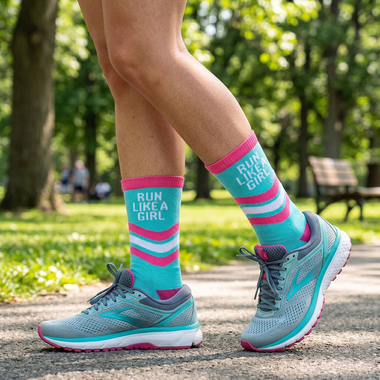 Socrates® Mid-Calf Socks - Run Like a Girl