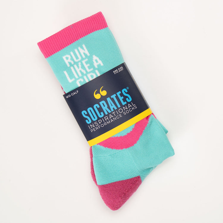 Socrates® Mid-Calf Socks - Run Like a Girl