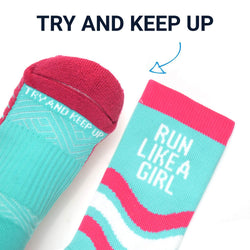 Socrates® Mid-Calf Socks - Run Like a Girl