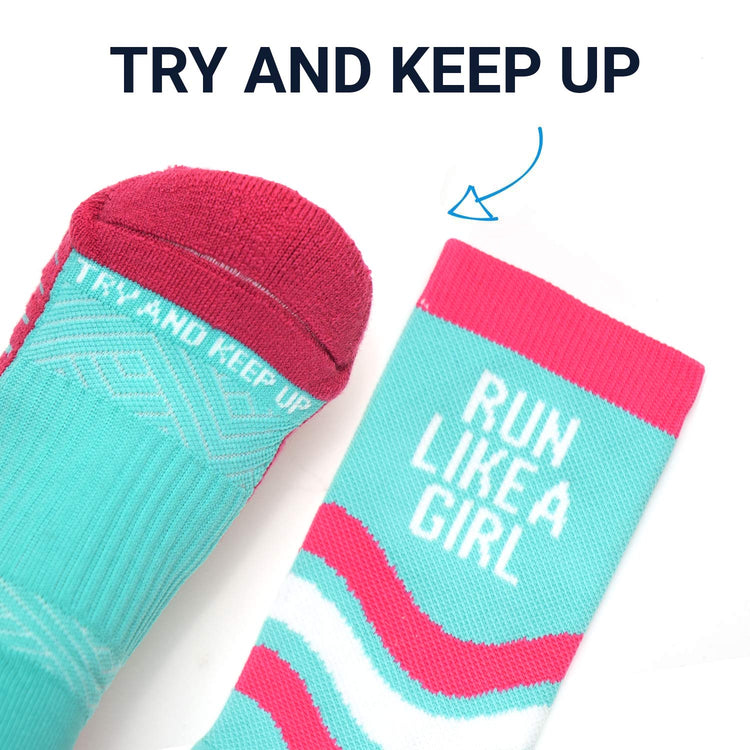 Socrates® Mid-Calf Socks - Run Like a Girl