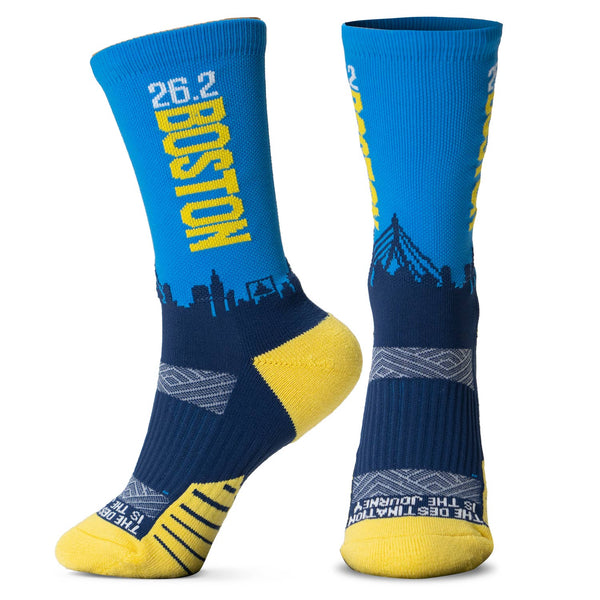 Socrates® Mid-Calf Socks - Boston 26.2 | Gone For a Run
