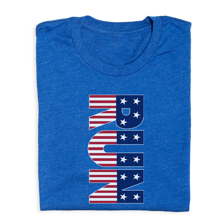 Running Short Sleeve T-Shirt - Patriotic Run