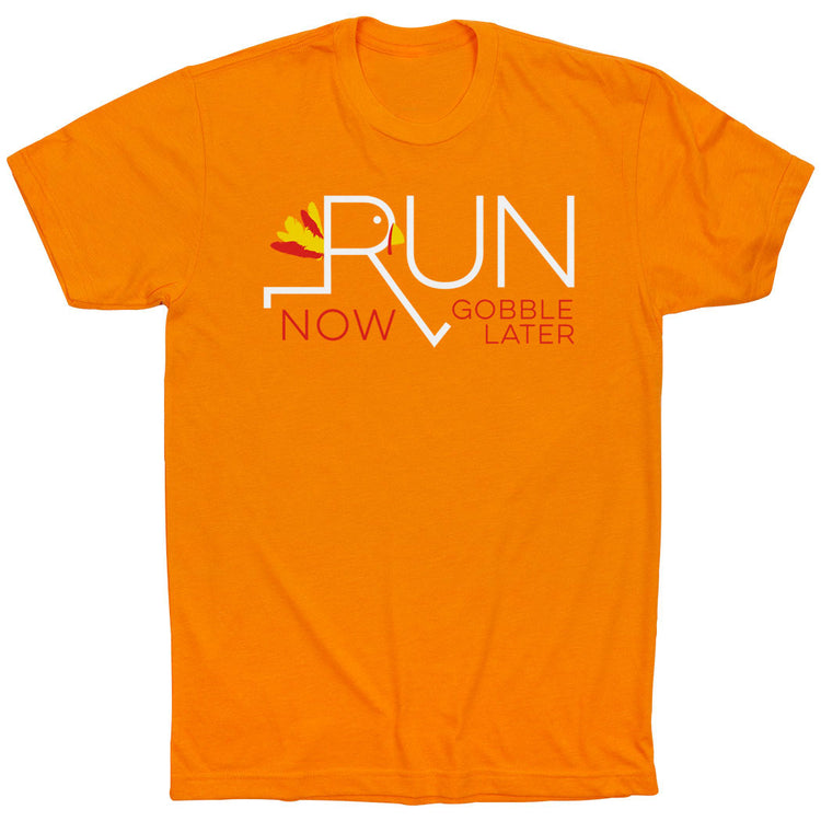 GFAR Running Short Sleeve T-Shirt - Let's Run Now Gobble Later