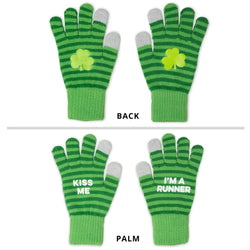 Gloves with Touchscreen Fingers - Kiss Me I'm a Runner